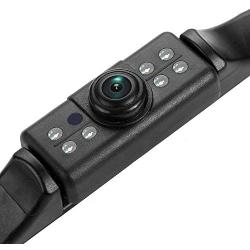 DALLUX License Plate Backup Camera,Car RV Van Truck Rear View Front View Reverse Camera IP68 Waterproof HD Color 170 Degree Wide Viewing Angle 7 LED Night Vision with Guide Line ON/Off