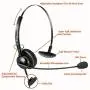Beebang 2.5mm Cordless Phone Headset, Telephone Headset with Noise Canceling Mic Work for AT&T Panasonic Cisco Grandstream Polycom Vtech Uniden and Wireless Dect Phones