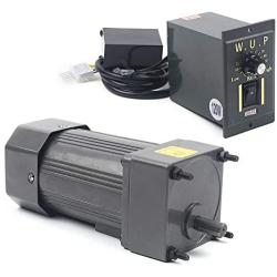 110V 120W Ac Gear Motor Electric Single-phase Motor Gear Motor Electric Variable Speed Adjustable Controller Governor Reduction Ratio 1:10 Geared Motor Adjustable Speed Controller Rated speed 0-135RPM
