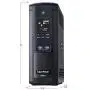 CyberPower BRG1500AVRLCD Intelligent LCD UPS System, 1500VA/900W, 12 Outlets, AVR, Mini-Tower, 5-Year Warranty,Black