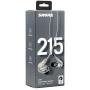 Shure SE215-CL Professional Sound Isolating Earphones with Single Dynamic MicroDriver, Secure In-Ear Fit - Clear