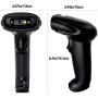 USB 2D Barcode Scanner,Symcode Datamatrix PDF417 QR Code Handheld Reader for Screen and Printed Bar Code Scan, Works with Windows Mac and Linux PC POS