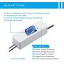 Dimmable LED Driver 12V 24W Triac Dimming LED Power Supply IP67 Waterproof, LED Transformer Dimmable, Constant Voltage Transformer,120V AC Line Dimming for LED Strip Light, Under Cabinet