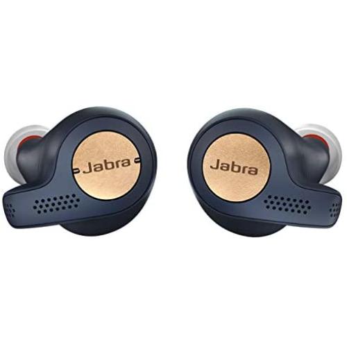 Jabra Elite Active 65t Earbuds – True Wireless Earbuds with Charging Case, Copper Blue – Bluetooth Earbuds with a Secure Fit and Superior Sound, Long Battery Life and More (100-99010000-02)