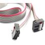 Tegg 2PCS Flat Ribbon Cable 2.54mm Pitch 2 Row 10 Pin Female to Female Wires IDC Ribbon Connector 1m/ 3.3Ft