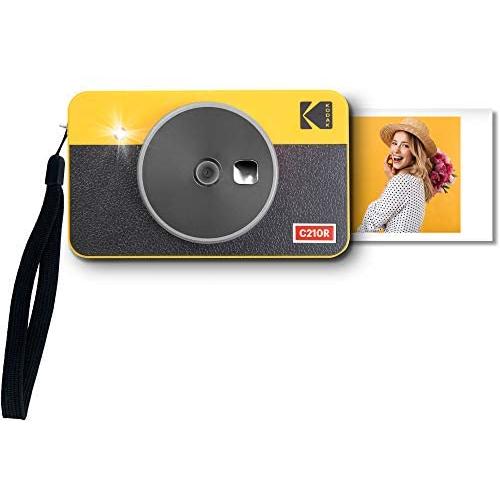 Kodak Mini Shot 2 Retro Portable Wireless Instant Camera & Photo Printer, Compatible with iOS & Android and Bluetooth Devices, Real Photo (2.1x3.4) 4Pass Technology - Yellow