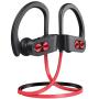 Mpow Flame S Bluetooth Headphones Sports, aptX-HD Bass+ Loud Sound, Bluetooth 5.0 Sport Headphones Running Earbuds W/12H Playtime, IPX7 Waterproof, cVc8.0 Noise Cancelling Mic W/Carrying Case, Red
