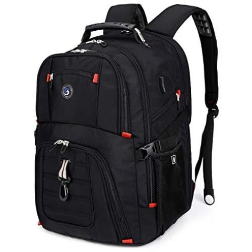 Extra Large 50L Travel Laptop Backpack with USB Charging Port Fit 17 Inch Laptops for Men Women