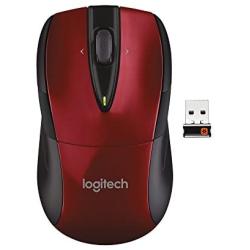 Logitech Wireless Mouse M525 - Red/Black & M510 Wireless Computer Mouse – Comfortable Shape with USB Unifying Receiver, with Back/Forward Buttons and Side-to-Side Scrolling, Red