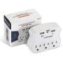 Surge Protector USB Wall Mount- Multi Plug Outlet Expander Surge Protector Wall Mount with 2 USB Charging Ports for Home/School/Office