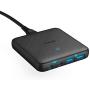 USB C Fast Charger, Anker 63W 4 Port PIQ 3.0 & GaN Fast Charger Adapter, PowerPort Atom III Slim Wall Charger with Dual USB C Ports (45W Max), for MacBook, USB C Laptops, iPad Pro, iPhone, and More