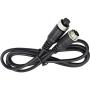 10FT/3M Car 4Pin Aviation Video ExtensionCable for, CCTV Rearview Camera Truck Trailer Camper Bus Motorhome Vehicle Backup Monitor Waterproof Shockproof System