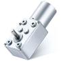 Greartisan DC 12V 11RPM Turbo Worm Geared Motor High Torque Turbine Worm Gear Box Reduction Motor 6mm Shaft JSX950-370