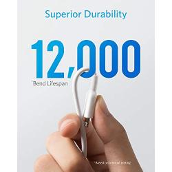 Anker Powerline II Lightning Cable (6ft), MFi Certified for iPhone Xs/XS Max/XR/X / 8/8 Plus / 7/7 Plus / 6/6 Plus (White)