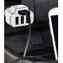 Aduro 4 Port Car Charger USB Adapter, 12V Fast Car Charger USB Adapter Power Station 5.2A/26W Output (White)