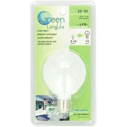 Green LongLife 9090104 LED Replacement Vanity Light Bulb with 20-99/1156 base 230 Lumens 12v or 24v Natural White