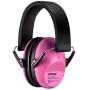 Mpow 068 Kids Ear Protection, NRR 25dB Noise Reduction Ear Muffs, Toddler Ear Protection, Protective Earmuffs for Shooting Range Hunting Season, for Toddlers Kids Children Teens-Great Pink