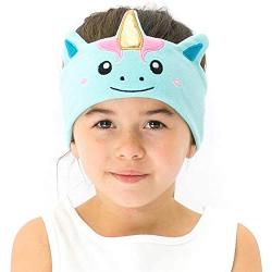CozyPhones Kids Headphones for Girls Volume Limited with Thin Speakers & Super Soft Stretchy Headband - Perfect Toddlers & Children’s Earphones for Home, School & Travel - Mystic Unicorn