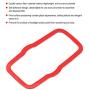 Interior Head Light Lamp Switch Button Cover,Carbon Fiber Headlight Switch Button Cover Trim Fits for Alfa Romeo Giulia 17-19