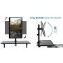 Mount-It Mobile Stand Up Desk / Height Adjustable Computer Work Station Rolling Presentation Cart With Monitor Arm (MI-7942B), Black