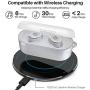 TOZO T10 Bluetooth 5.0 Wireless Earbuds with Wireless Charging Case IPX8 Waterproof TWS Stereo Headphones in Ear Built in Mic Headset Premium Sound with Deep Bass for Sport White