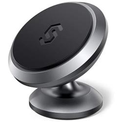 Magnetic Phone Car Mount, Syncwire Universal Car Phone Holder for Dashboard, Cell Phone Car Kits, 360° Adjustable Magnet Cell Phone Mount Compatible with iPhone, Samsung, LG, GPS, Mini Tablet - Gray