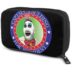 Hxuedan Captain Spaulding The Data Cable Storage Bag is A Portable and Independent Design SuitableVFor Travelers to Place The Data Cable, Earphone and Electronic Product Data Cable Storage Bag