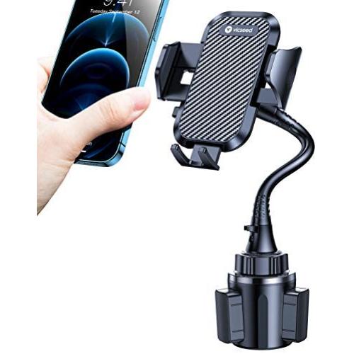 [13in Upgraded Version] VICSEED Cup Holder Phone Mount [Thick Case & Big Phone Friendly] Cup Phone Holder for Car, Sturdy Stable Adjustable Gooseneck Cup Cradle Mount Compatible with All Mobile Phones