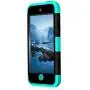 Case for iPod 7 6 5- CheerShare iPod Touch 5 6 7 Case, The Best Silicone Shockproof High Impact Layered Case + Protective Cover Case for iPod Touch 7th 6th 5th Generation(Black + Blue)