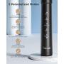 Electric Toothbrush, Fairywill Sonic Toothbrush ADA Accepted for Adults and Kids with 8 Bursh Heads, Ultra Cleaning 5 Modes 2 Hours Charging for 30 Days Use, E11 Black Rechargeable Power Toothbrush