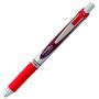 Pentel EnerGel RTX Retractable Liquid Gel Pen, Extra Fine Line, Needle Tip, Red Ink ,12 pack (BLN73-B), 0.3mm needle