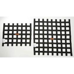 RaceQuip Race Car Window Net Ribbon Style SFI 27.1 Certified Black 18H x 21W 726004