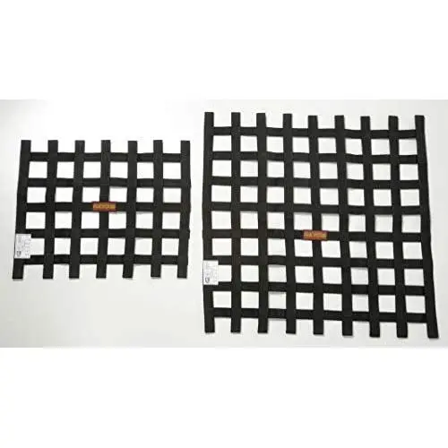 RaceQuip Race Car Window Net Ribbon Style SFI 27.1 Certified Black 18H x 21W 726004