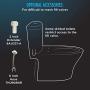 TOTO SW3046#01 S500E Electronic Bidet Toilet Cleansing, Instantaneous Water, EWATER Deodorizer, Warm Air Dryer, and Heated Seat, Elongated Contemporary, Cotton White