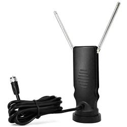 HIDB Portable TV Antenna, 50 Miles Range for Free-to-air HDTV Channels，Stickiness Base for Easy Placement Both Suitable for Home Car Antenna tv Digital hd Indoor Outdoor