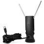 HIDB Portable TV Antenna, 50 Miles Range for Free-to-air HDTV Channels，Stickiness Base for Easy Placement Both Suitable for Home Car Antenna tv Digital hd Indoor Outdoor
