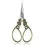 BIHRTC Small Crafting Scssors 4.5 Inch Stainless Steel Sharp Tip Sewing Scissors Embroidery Scissors DIY Tool Dressmaker Shears Scissor for Sewing Needlepoint Artwork Crochet Stitch Gold Scissors