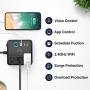 Gosund Smart Power Strip Work with Alexa Google Home, Smart Plug Mini WiFi Outlets Surge Protector with 3 USB 3 Charging Port for Cruise Ship Travel Multi Plug Extender,10A