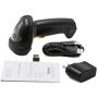 TEEMI Wireless Barcode Scanner with Optional Stand Handheld Automatic 1D Laser Rechargeable Bar Code Reader for Windows PC Mac OS Linux Plug and Play (No Stand)