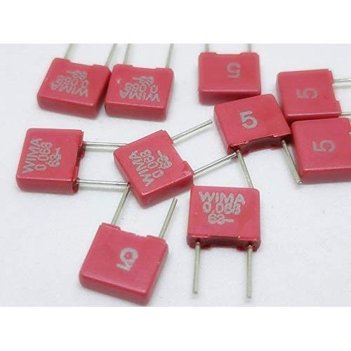 10PCS 68nf 0.068uf 683 63V WIMA MKS2 Audio Grade Metalized Polyester Capacitor