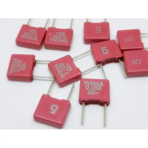10PCS 68nf 0.068uf 683 63V WIMA MKS2 Audio Grade Metalized Polyester Capacitor