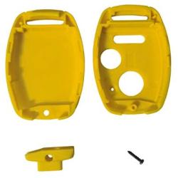 for Honda Key Fob Shell,Replacement Key Shell Housing Keyless Entry Remote Honda Key Fob with Stickers Fit for Honda Accord Crosstour Civic CR-V CR-Z Fit Odyssey (2+1 Buttons, 1 Black+1 Yellow)