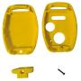 for Honda Key Fob Shell,Replacement Key Shell Housing Keyless Entry Remote Honda Key Fob with Stickers Fit for Honda Accord Crosstour Civic CR-V CR-Z Fit Odyssey (2+1 Buttons, 1 Black+1 Yellow)
