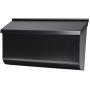 Gibraltar Mailboxes Woodlands Medium Capacity Galvanized Steel Black, Wall-Mount Mailbox, L4010WB0,Textured Black