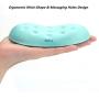 BRILA Ergonomic Memory Foam Mouse Wrist Rest Support Pad Cushion for Computer, Laptop, Office Work, PC Gaming - Massage Holes Design - Wrist Pain Relief (Aquamarine Mouse Wrist Rest)