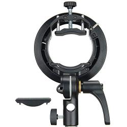 Godox S2 Speedlite S-Type Bracket Bowens Mount, for Godox V1 AD200Pro AD400Pro AD200 V860II TT685 TT600 TT350, Precise Tilt Control, Large Handle, Integrated Umbrella Mount with Pergear Diffusers