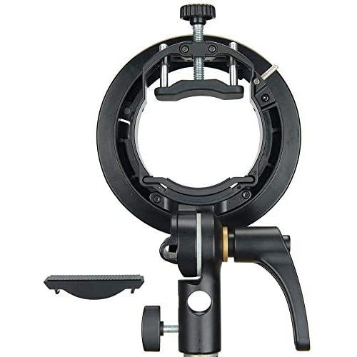 Godox S2 Speedlite S-Type Bracket Bowens Mount, for Godox V1 AD200Pro AD400Pro AD200 V860II TT685 TT600 TT350, Precise Tilt Control, Large Handle, Integrated Umbrella Mount with Pergear Diffusers