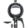 Godox S2 Speedlite S-Type Bracket Bowens Mount, for Godox V1 AD200Pro AD400Pro AD200 V860II TT685 TT600 TT350, Precise Tilt Control, Large Handle, Integrated Umbrella Mount with Pergear Diffusers