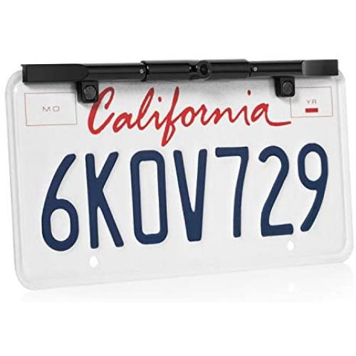 BOYO VTL425TJ - Ultra Slim Bar-Type License Plate Backup Camera with Active Parking Lines (Black)