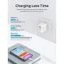 iClever BoostCube 2nd Generation 24W Dual USB Wall Charger with SmartID Technology, Foldable Plug, Travel Power Adapter for iPhone Xs/XS Max/XR/X/8 Plus/8/7 Plus/7/6S/6 Plus, iPad Pro Air/Mini and Other Tablet